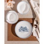 Madame Coco Marcel 6 Kişilik 24 Parça Yemek Takımı - Mavi/beyaz - Görsel 2