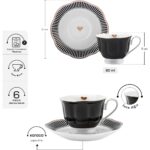 Karaca Piraye Beyaz Desenli Porselen Kahve Fincan Takımı 6 Kişilik 12 Parça – Şık ve Zarif Sunumlar İçin - Görsel 2