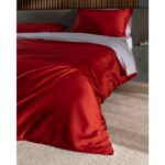 Madame Coco Delit Tek Kişilik %100 Pamuk Baskılı Saten Nevresim Takımı - Kırmızı - Görsel 2