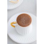 Acar Lena 6 Kişilik Beyaz Kahve Fincanı Takımı - 90 ml - Görsel 3