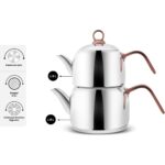 Karaca Urban İndüksiyon Tabanlı Midi Çaydanlık Takımı Rosegold - Görsel 4