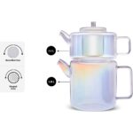 Karaca Flat Borosilikat Cam Midi Çaydanlık Luster