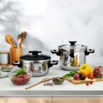 Schafer In-Safe 2 Li Düdüklü Tencere Seti 4 Parça-Siyah - Görsel 2