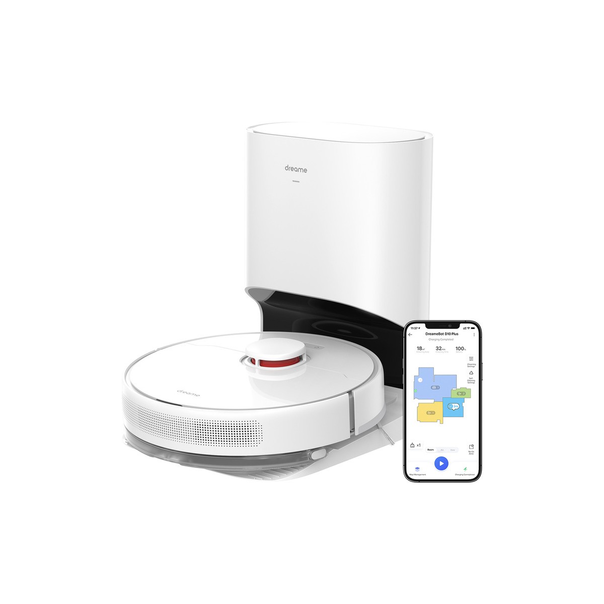 110000800441825.jpg Dreame Bot D10 Plus Akıllı Robot Süpürge - Görsel 1