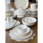 Rossev Yemek Takımı Tıffany Golda 58 Parça 12 Kişilik - Görsel 2