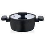 Lavonni 7 Parca Granit Tencere Seti (Silikon Kenarlı Cam Kapak) VALERIA - Görsel 3