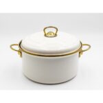 Bonera 20cm Krem Emaye Deri̇n Tencere - Görsel 4