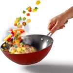 Bonera Pro-Plus 24cm Kırmızı Wok Tava & Titanyum Kaplama