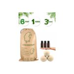 Biz Class 6 Adet Top ve 3 Adet Koku Xl Çamaşır Yün Kurutma Topu ve Koku Seti - Kurutma Makinesi Için