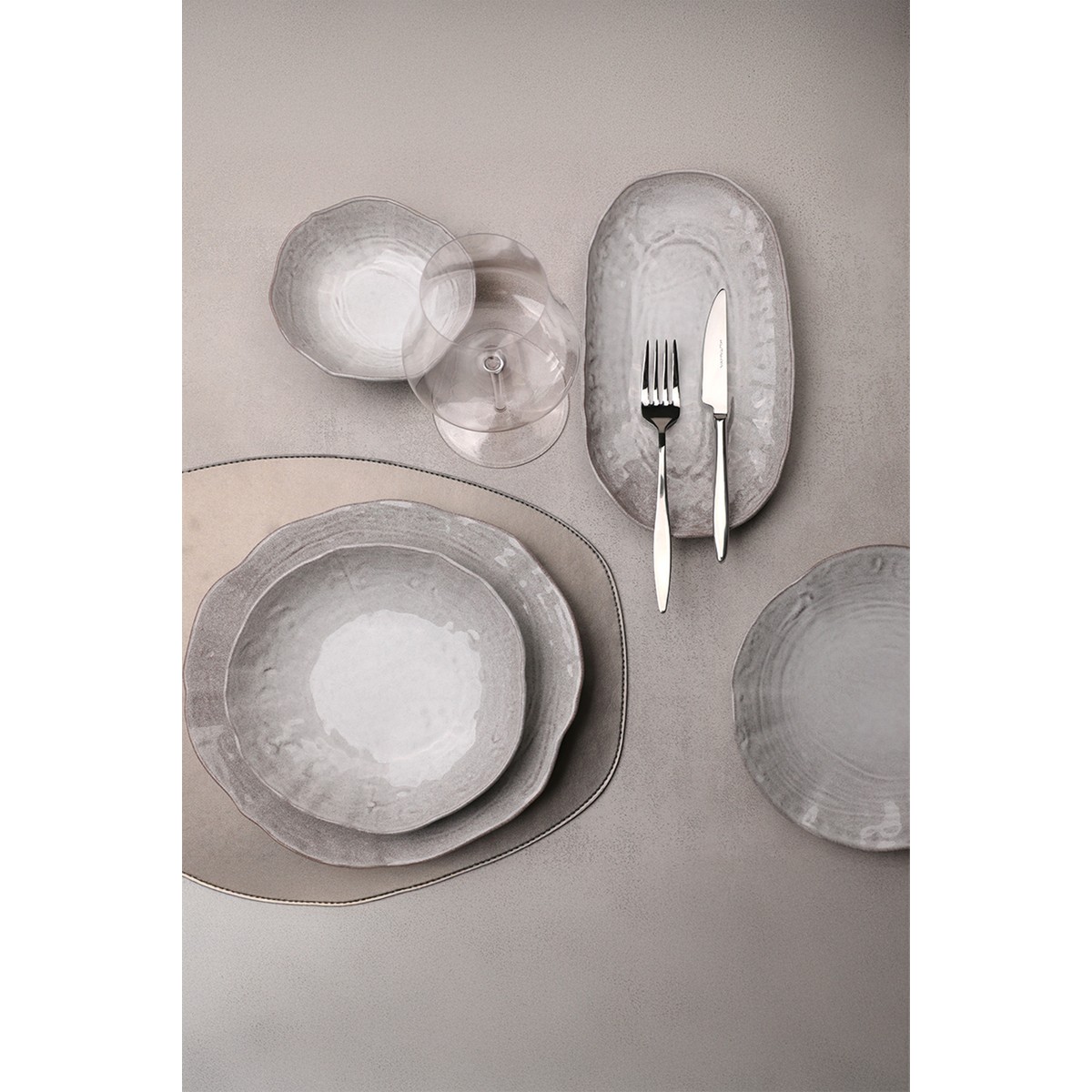 110000803253447.jpg Kütahya Porselen Mezolit İONA-RG06 27 Parça 6 Kişilik Yemek Takımı - Görsel 1