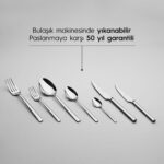 Nehir Dalyan Sade 12 Kişilik 84 Parça Kutulu Çatal Kaşık Bıçak Takımı - Görsel 5