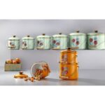 Bonera Emaye 3'lü Hardal Sarısı Bakraç Set, 20-22-24cm Yoğurt Mayalama Seti - Görsel 2