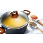 Bonera Vogue 22cm Ahşap Kulp Detaylı Granit Tekli Derin Tencere - Görsel 2