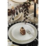 Kütahya Porselen Luz Form Platin File 52 Parça 12 Kişilik Bone Porselen Yemek Takımı - Görsel 2