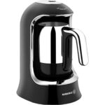 Korkmaz Kahvekolik SiyahKrom Otomatik Kahve Makinesi