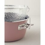 English Home Sartagi Emaye Kızartma Tenceresi 22 cm Gül Kurusu - Görsel 3