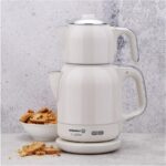 Korkmaz Çaytema Elekt. Çaydanlık VanilyaKrom 1.7 lt