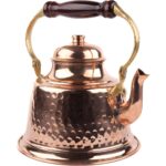 Zinnun Bakır Klasik Kulplu Tek Alt Zinnun 2lt Çaydanlık - Görsel 4