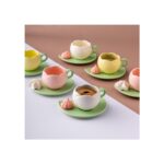 İstanbul Porselen Istanbul Porselen Lale 6'lı Kahve Fincan Takımı 90 ml Multicolor - Görsel 3