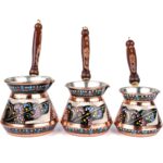 Zinnun Bakır Tombik Cezve, Erzincan El Işlemeli - Görsel 3