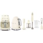 smeg Krem Kettle-Filtre Kahve Makinesi ve El Blender Seti - Görsel 2