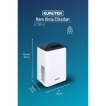 Kurutek KT20E Ev Tipi Nem Alma & Hava Temizleme Cihazı - Görsel 3