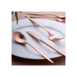 Emsan Alisa 30 Parça 6 Kişilik Parlak Bronz Kutulu Çatal Kaşık Bıçak Takımı - Görsel 2