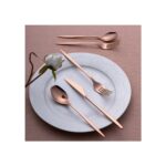 Emsan Alisa 30 Parça 6 Kişilik Parlak Bronz Kutulu Çatal Kaşık Bıçak Takımı - Görsel 3