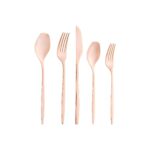 Emsan Alisa 30 Parça 6 Kişilik Parlak Bronz Kutulu Çatal Kaşık Bıçak Takımı - Görsel 4