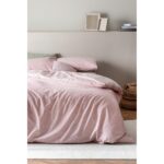 Madame Coco Odette Tek Kişilik %100 Pamuk Ranforce Baskılı Nevresim Takımı - Pudra