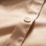 Zsa Zsa Zsu Solıd 300 Tc Çift Kişilik  Pamuk Saten Nevresim Seti 200 x 220  cm  Kum Rengi - Görsel 5