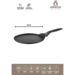Amboss Mocca Krep Tavası Titanyum Kaplama 26 cm Siyah Renk Yapışmaz Özellikli - Görsel 2