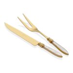 Riva Dossi Krem Gold 2'li Et Servis Seti