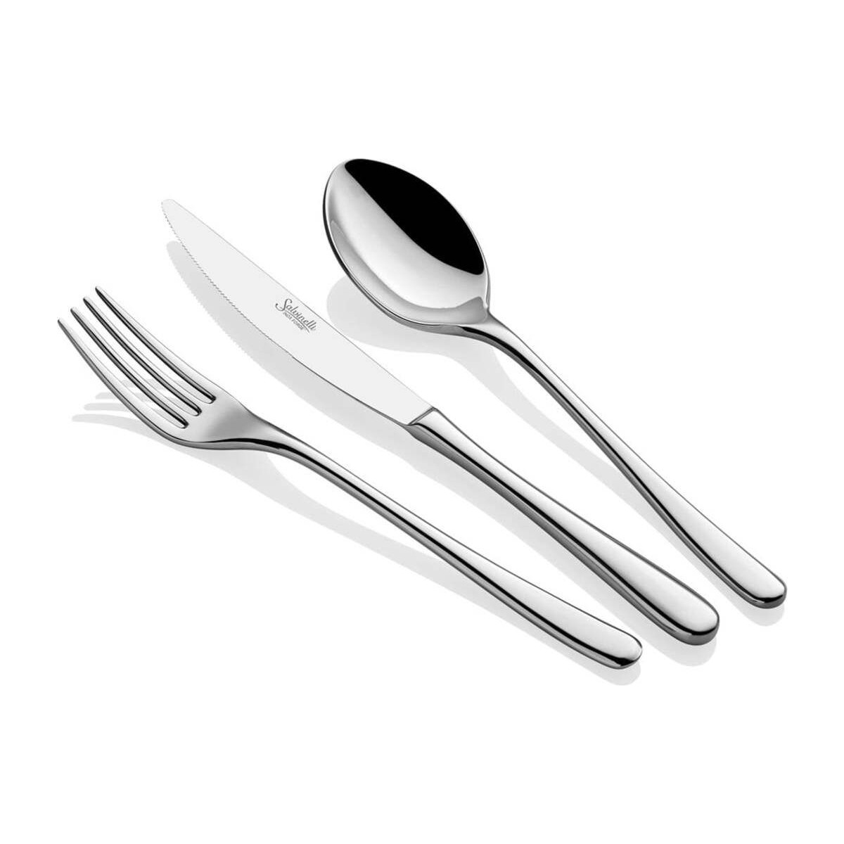 110000812461502.jpg Salvinelli Princess 87 Parça Çatal Bıçak Takımı - Görsel 1