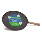 ThermoAD | Gözleme Tavası | 36 cm Ahşap Saplı | Gri - Görsel 2