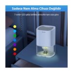Coofbe Led Işıklı Otomatik Banyo Mutfak Oda Dolap 1000ml Nem Alma Cihazı Mantar Rutubet Nem Önleyici - Görsel 3