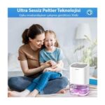 Coofbe Led Işıklı Otomatik Banyo Mutfak Oda Dolap 1000ml Nem Alma Cihazı Mantar Rutubet Nem Önleyici - Görsel 5