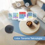 Şımart Katya Z Akıllı Robot Süpürge 2’si 1 Arada Islak Mop ve Yüksek Emiş Gücü - Görsel 4