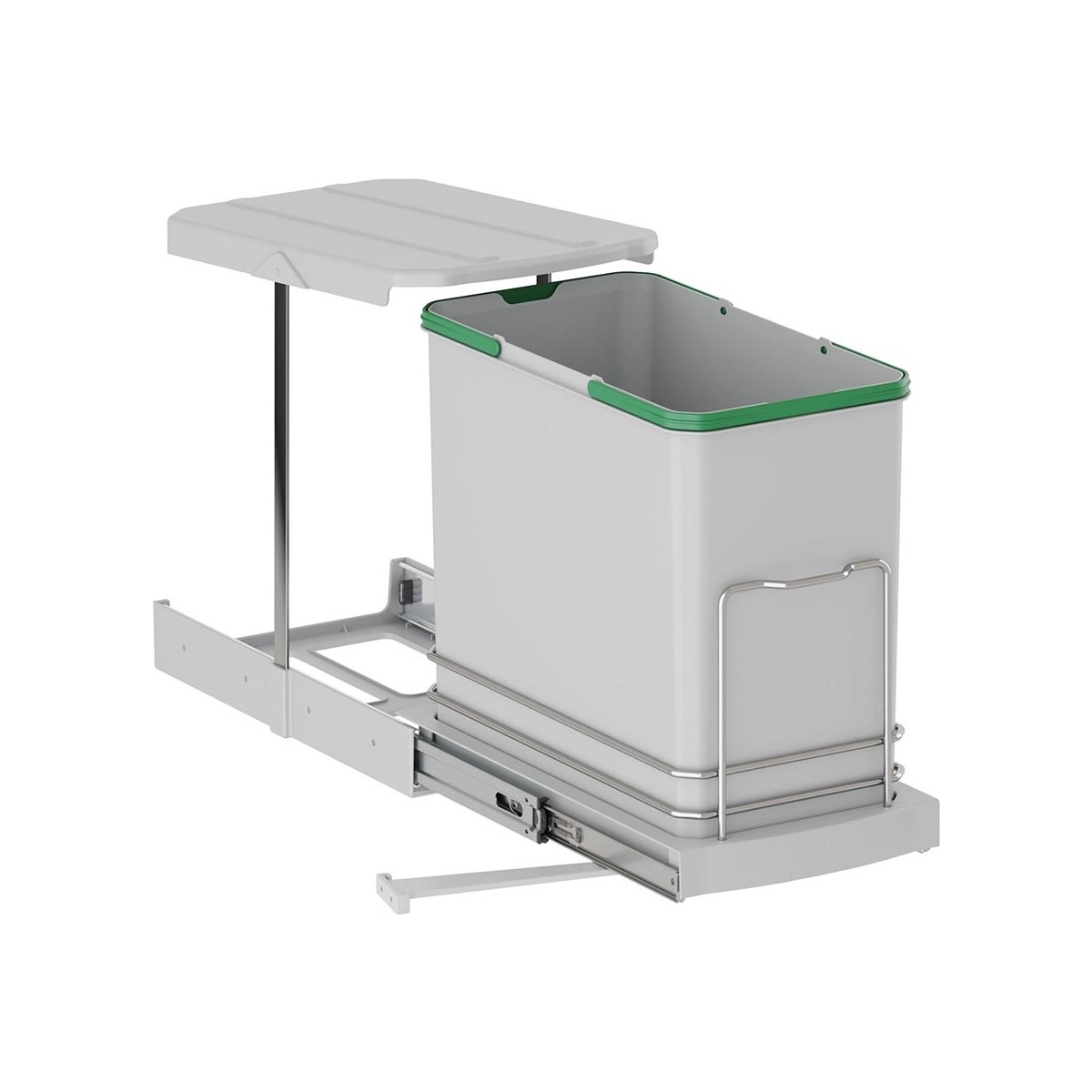 110000815175327.jpg Starax S-2571 Raylı Çöp Kovası 24 Lt - Görsel 1