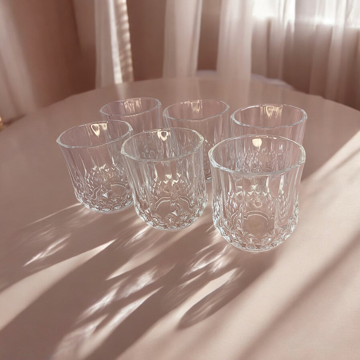 110000815747220.jpg Dore Voir 6 Adet Cam Su Bardağı Kesme Model-300ML - Görsel 1