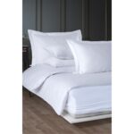 Varol Lastikli Pamuk Çizgili Çift Kişilik Nevresim Takım - Beyaz - Görsel 3