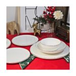 Gönül 26 Parça Bone Gold Porselen Yemek Takımı - Görsel 3