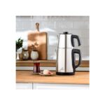 Emsan Bella Gusto Çay Makinesi 1,8 l Su Isıtıcı 0,7 l Çelik Çift Demlik Inox Otomatik Kapanma - Görsel 4