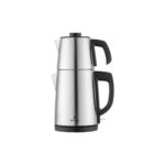 Emsan Bella Gusto Çay Makinesi 1,8 l Su Isıtıcı 0,7 l Çelik Çift Demlik Inox Otomatik Kapanma