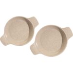 Thermoad 2'li Güveç Sahan Seti Granit Döküm Tava Seti 20CM 22CM - Vizon - Görsel 2