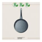 Thermoad Alüminyum Döküm Granit Krep Tavası / Gri