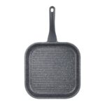 Thermoad Alüminyum Döküm Granit Grill 28 x 28 cm Kare Izgara Tava / Gri - Görsel 4