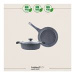 ThermoAD | Tencere Seti | Graneu Serisi | 3 Parça | Gri