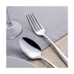 Nehir Katre Sade 12 Kişilik 60 Parça Kutulu Çatal Kaşık Takımı - Görsel 2