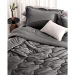 Madame Coco Kaira Tek Kişilik Comforter Set - Antrasit - Görsel 3